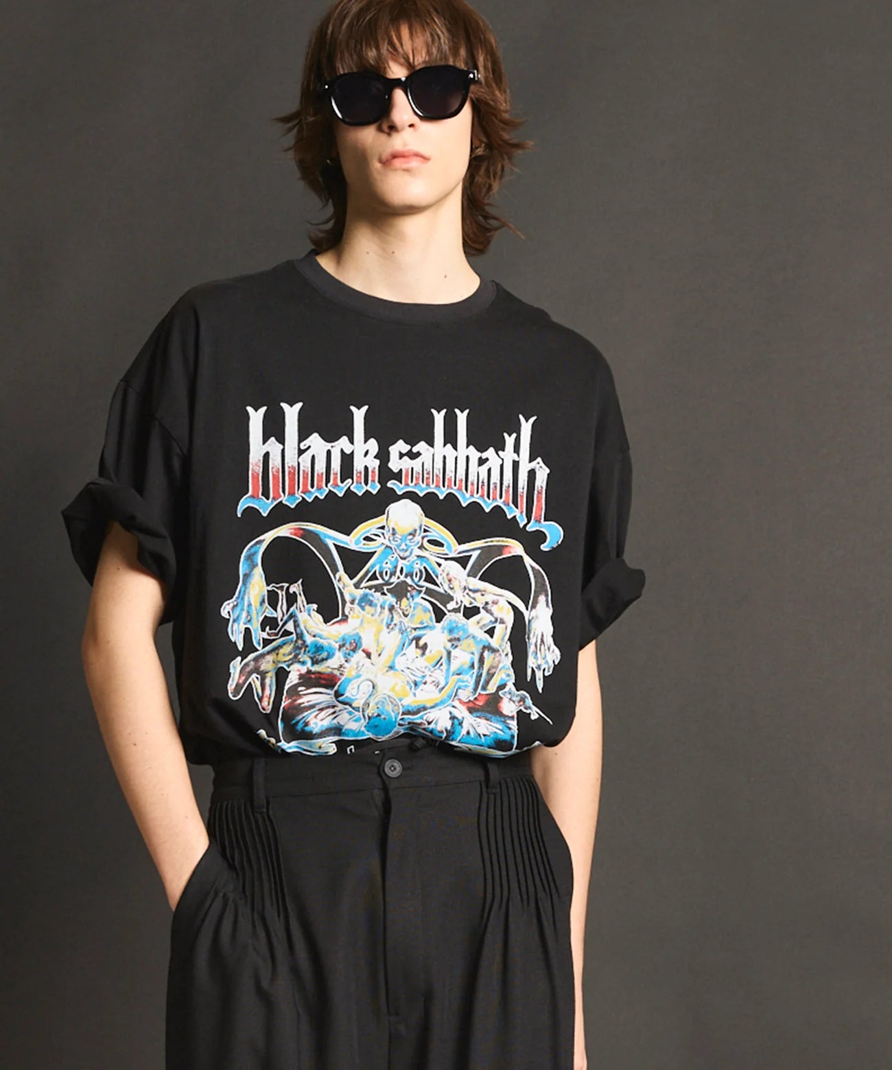 BLACK SABBATH Prime-Over Crew Neck T-Shirt #3 – MA LABEL BY MAISON BLACK SABBATH Prime-Over Crew Neck T-Shirt #3 – MA LABEL BY MAISON